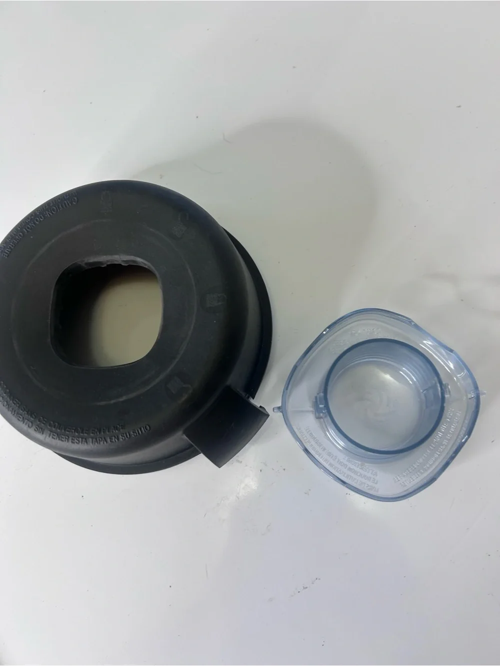2 Part OEM Blender Lid / Plug for Vitamix 64oz 2L Container Blender Top Cap tall